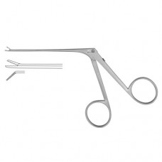 Micro Alligator Forceps Serrated-Left Stainless Steel, 8 cm - 3" Jaw Size 4.0 x 0.6 mm